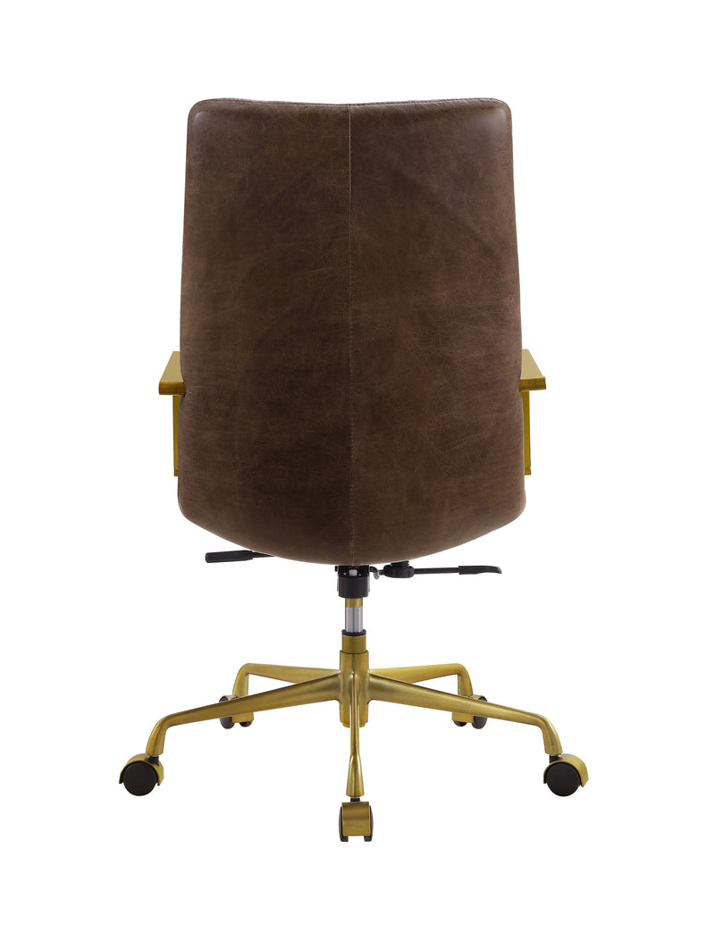 Rolento - Executive Office Chair - Espresso Top Grain Leather - Grand Furniture GA