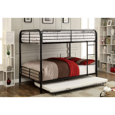 Brocket - Full Over Full Bunk Bed - Black - Metal - Grand Furniture GA