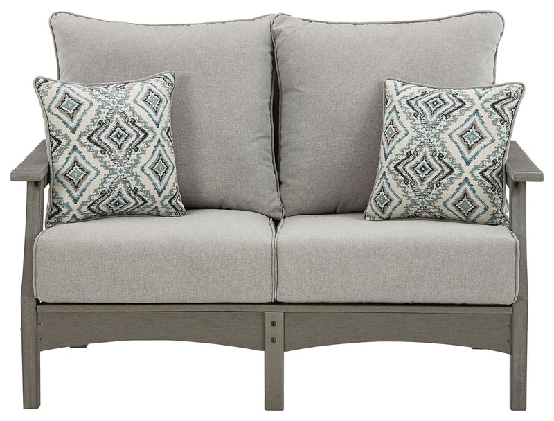 Visola - Gray - Loveseat W/Cushion.