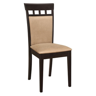 Gabriel - Upholstered Side Chairs (Set of 2) - Cappuccino and Tan.