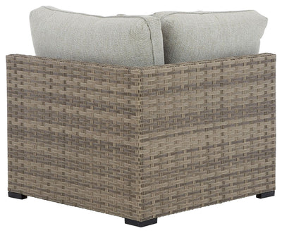 Calworth - Beige - Corner With Cushion (Set of 2).