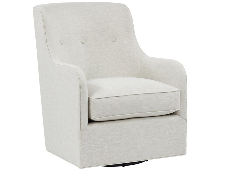 Mawyer - Swivel Chair - Special Order - Pearl Silver