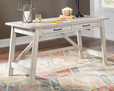 Carynhurst - Whitewash - Home Office Large Leg Desk.