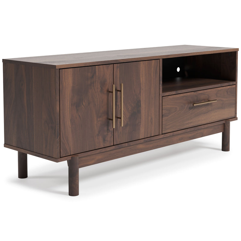 Calverson - Mocha - Medium TV Stand - Medium.