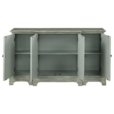 Erigeron - 4-Door Accent Cabinet - Grey.