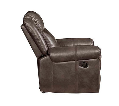 Lydia - Loveseat - Brown Leather Aire