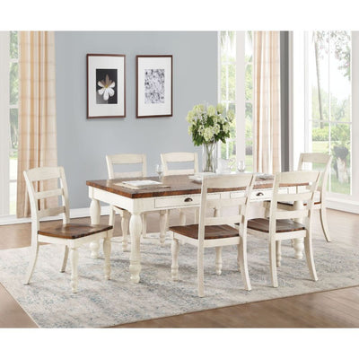 Britta - Dining Table - Walnut & White Washed - Grand Furniture GA