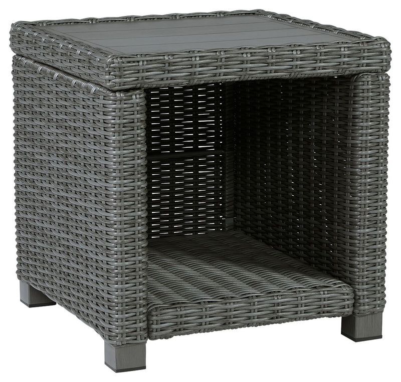 Elite Park - Gray - Square End Table.