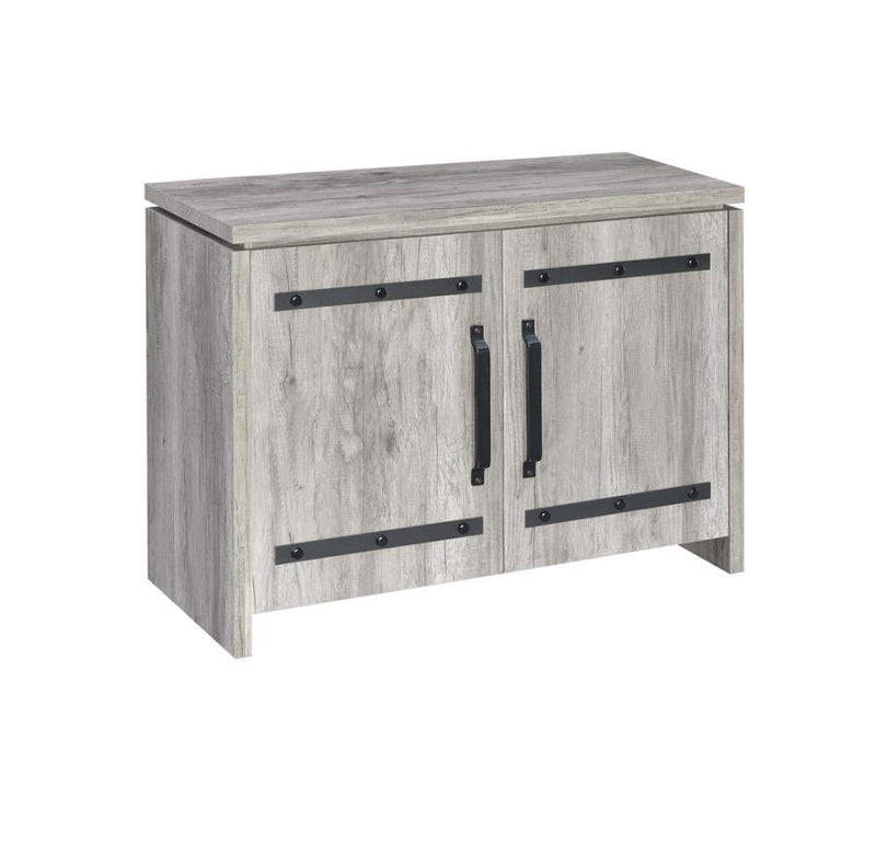 Enoch - 2-Door Accent Cabinet - Grey Driftwood.