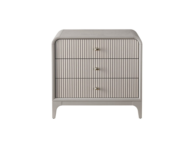 Tranquility - Miranda Kerr Home - Elevation Nightstand - Pearl Silver.