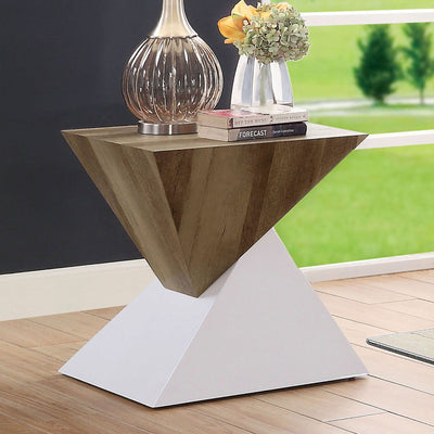 Bima - End Table - White / Natural Tone - Grand Furniture GA