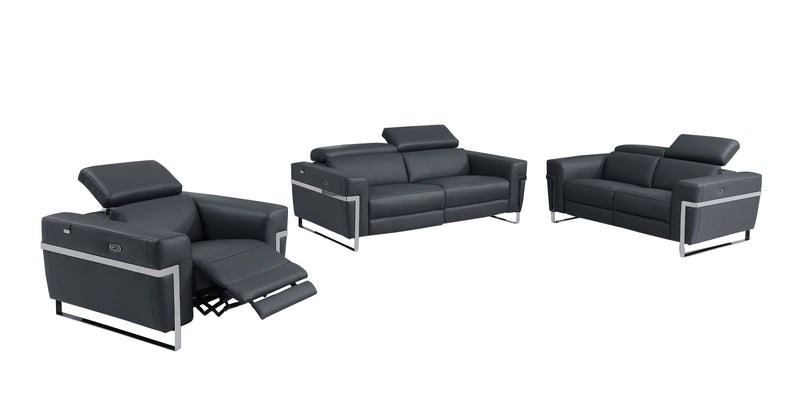 990 - Power Reclining Set With Power Headrest.