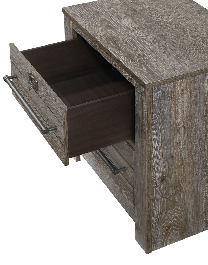 Bateson - Nightstand - Gray - Grand Furniture GA