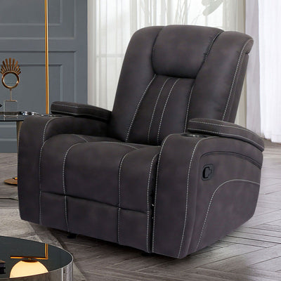 Amirah - Glider Recliner - Dark Gray - Grand Furniture GA