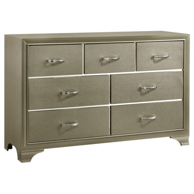 Beaumont - 7-Drawer Rectangular Dresser - Champagne - Grand Furniture GA