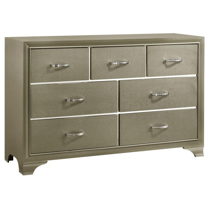 Beaumont - 7-Drawer Rectangular Dresser - Champagne - Grand Furniture GA