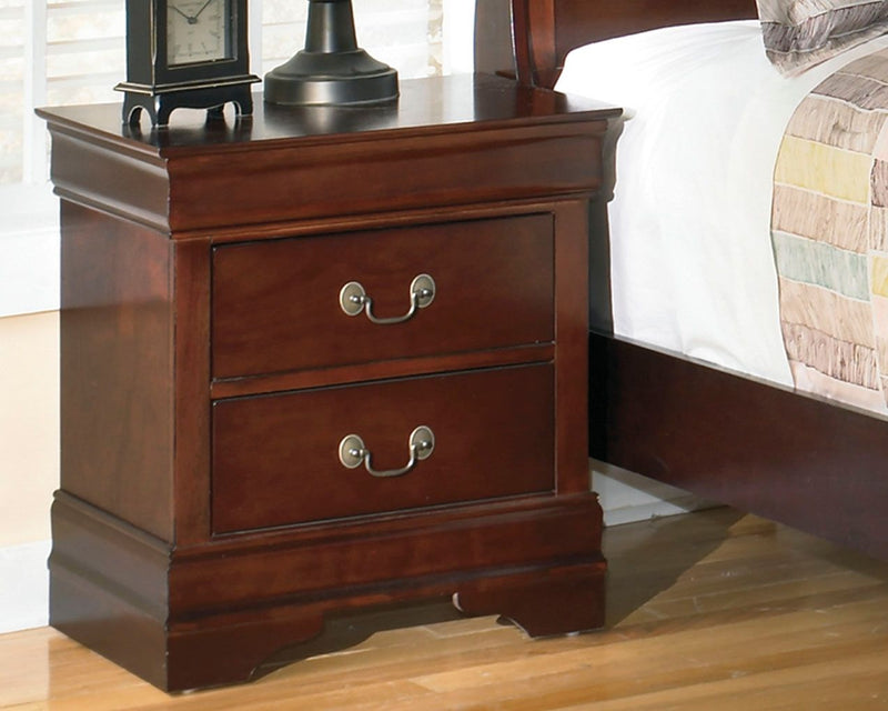 Alisdair - Reddish Brown - Two Drawer Night Stand.