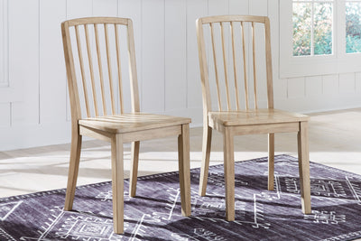 Gleanville - Light Brown - Dining Room Side Chair (Set of 2).