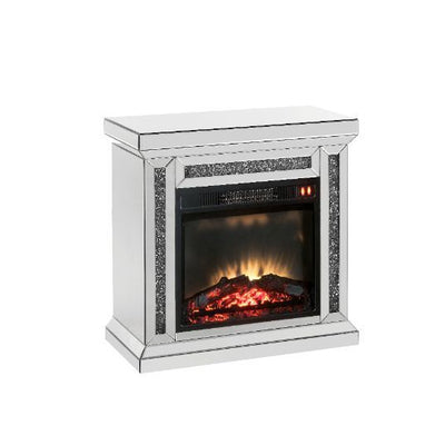 Noralie - Fireplace - Mirrored & Faux Diamonds - 29"