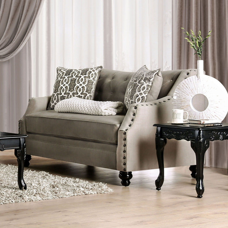 Ezrin - Loveseat - Light Brown.