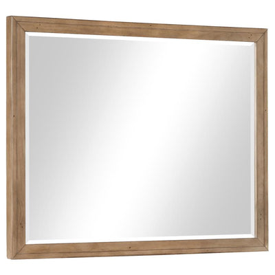 Taylor - Rectangular Dresser Mirror Light - Honey Brown.