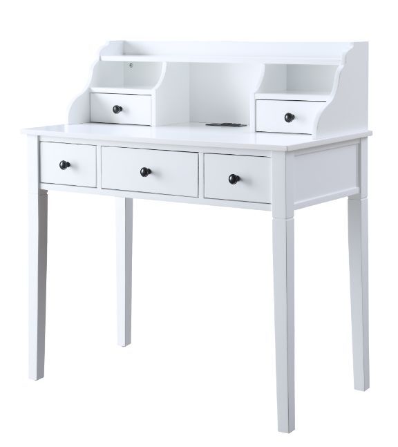 Agia - Desk - White Finish - Grand Furniture GA