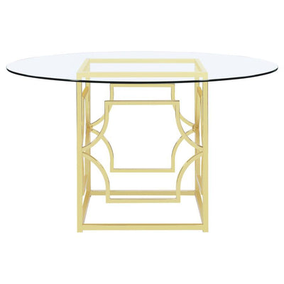 Starlight - Round Glass Top Dining Table