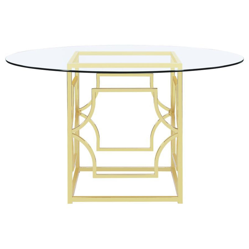 Starlight - Round Glass Top Dining Table