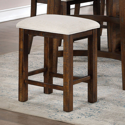 Fredonia - Counter Height Stool (Set of 2) - Rustic Oak / Beige - Grand Furniture GA