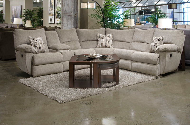 Elliott Sectional - Lay Flat Reclining LSF - Pewter - 39.5"