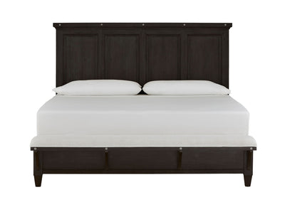 Sierra - Complete Panel Bed With Upholstered Footboard.