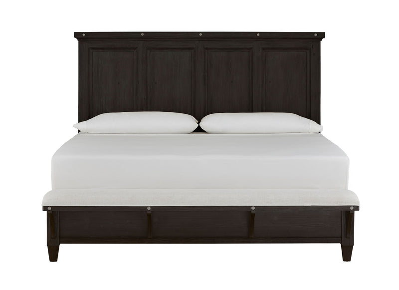 Sierra - Complete Panel Bed With Upholstered Footboard.