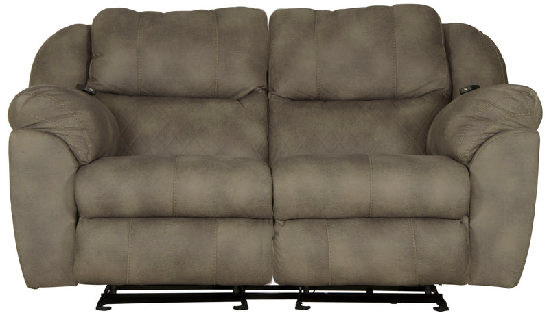 Flynn - Power Lay Flat Rocking Loveseat with Power Adjustable Headrest & Lumbar and Dual Heat & Massage - Fig