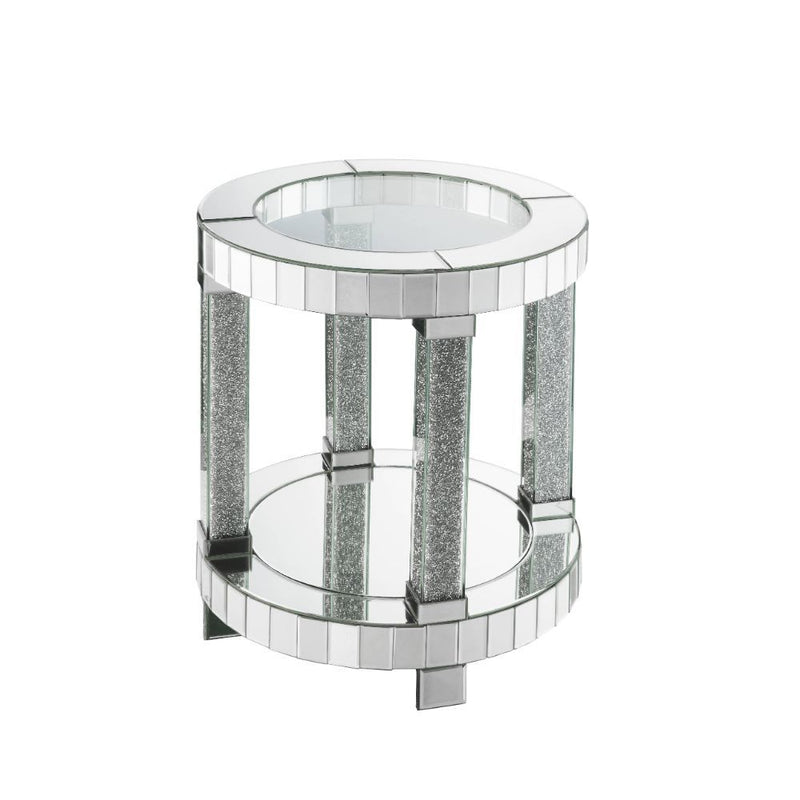 Fafia - End Table - Mirrored & Faux Gems - Grand Furniture GA