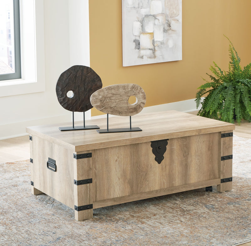 Calaboro - Light Brown - Lift Top Cocktail Table.