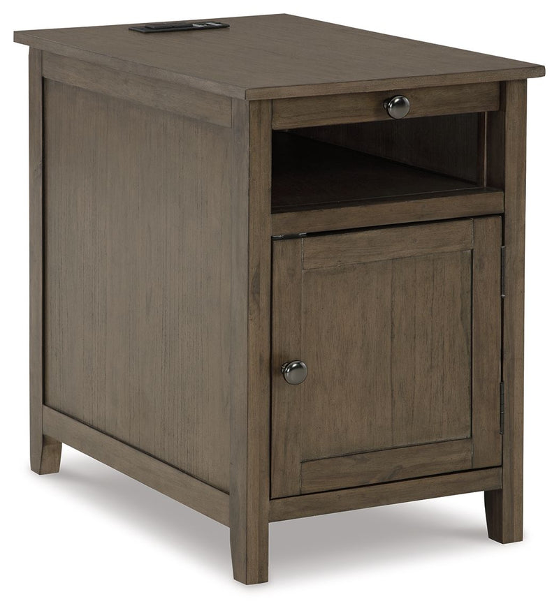 Treytown - Grayish Brown - Chair Side End Table.