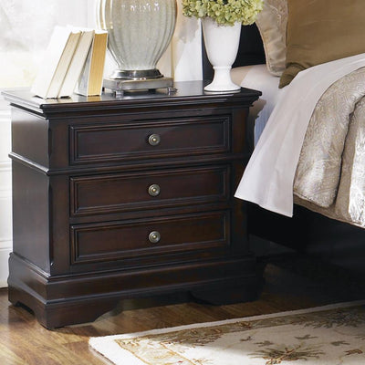 Cambridge - 3-Drawer Rectangular Nightstand - Cappuccino.