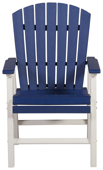 Toretto - Blue / White - Arm Chair (Set of 2).