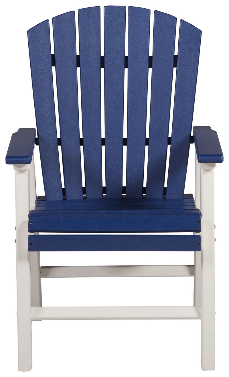 Toretto - Blue / White - Arm Chair (Set of 2).