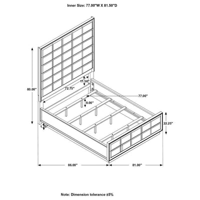 Durango - Upholstered Bed Peppercorn - Upholstered Beds - Grand Furniture GA