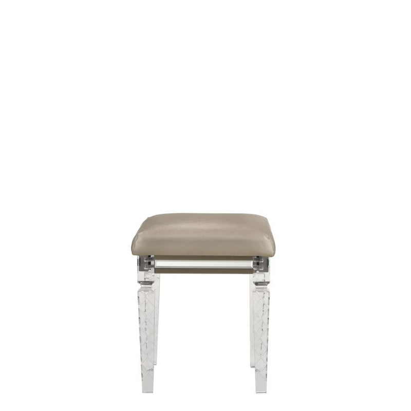 Skylar - Vanity Stool - PU & Dark Champagne - Grand Furniture GA