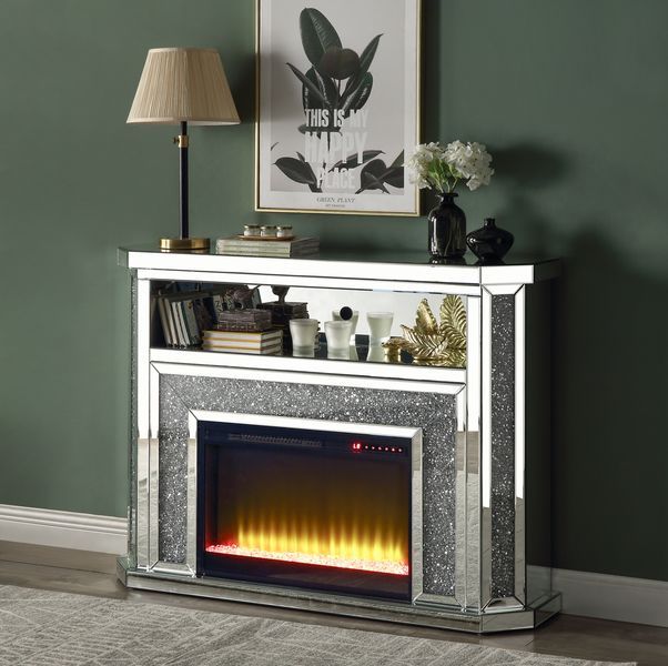 Noralie - Fireplace - Mirrored - 39"