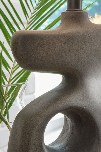 Danacy - Distressed Black - Paper Table Lamp.