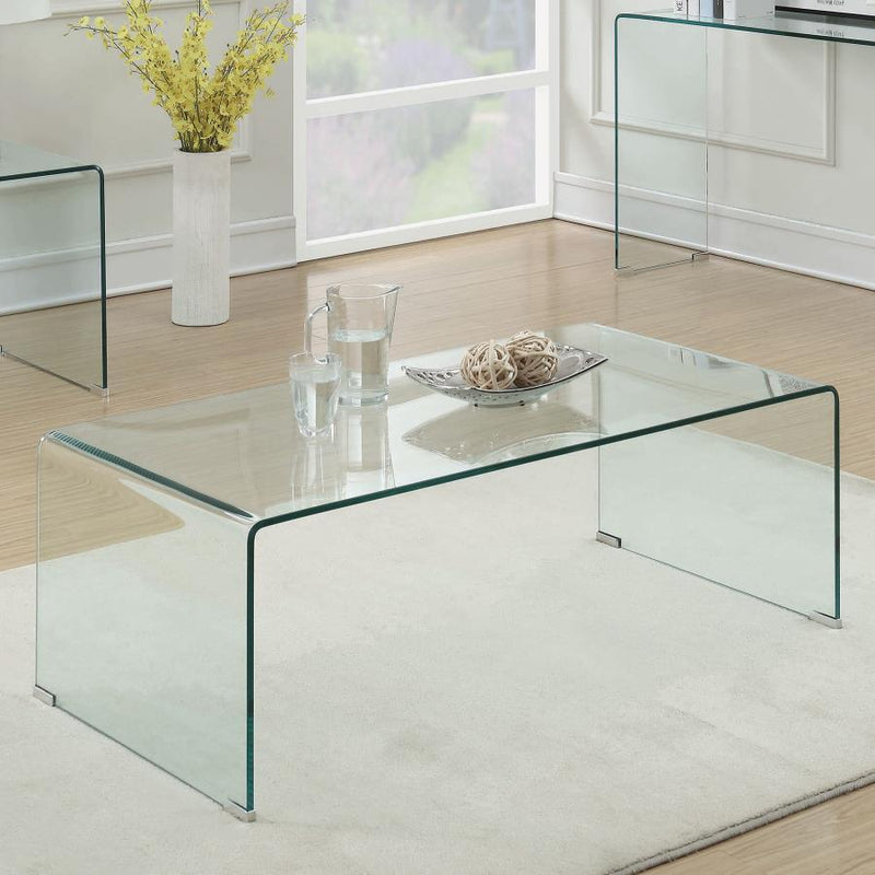 Ripley - Rectangular Coffee Table - Clear - Grand Furniture GA