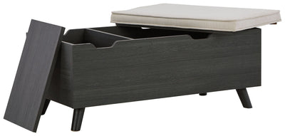 Yarlow - Dark Gray - Storage Bench.