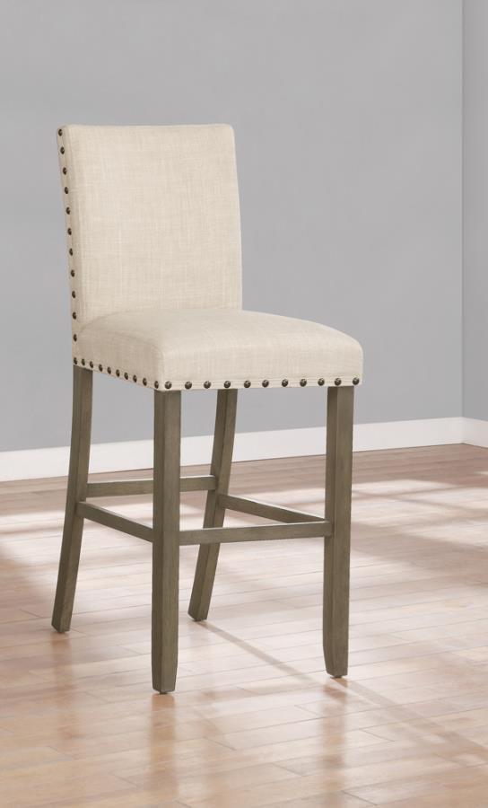 Ralland - Upholstered Bar Stools With Nailhead Trim (Set of 2)