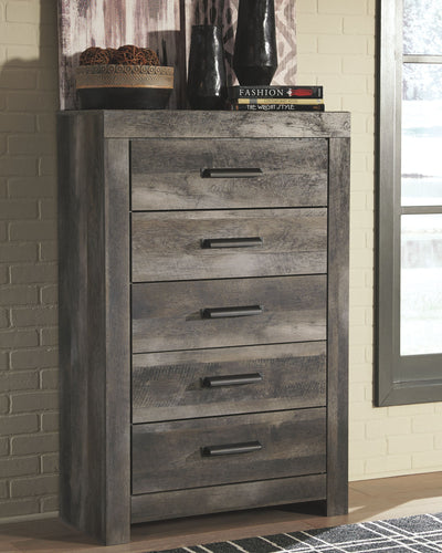 Wynnlow - Gray - Five Drawer Chest.