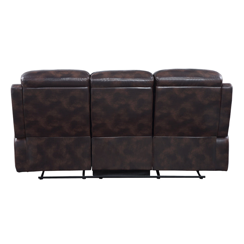 Perfiel - Sofa - 2 Tone Dark Brown Top Grain Leather