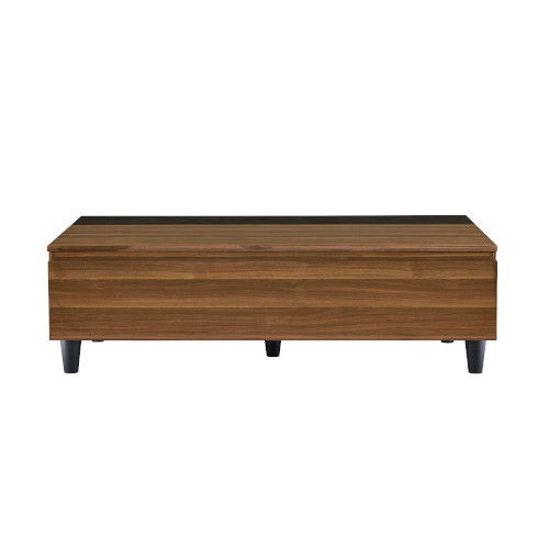 Avala - Coffee Table - Walnut & Black - Grand Furniture GA