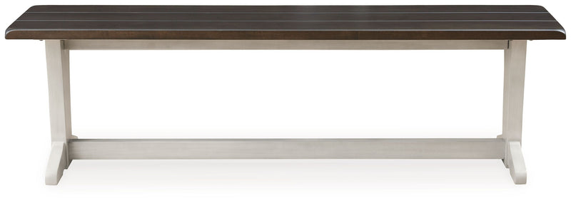 Darborn - Gray / Brown - Large Dining Room Bench.